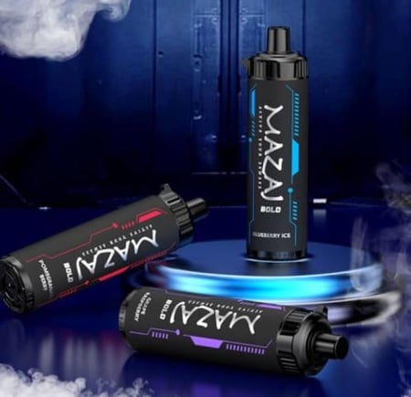 شيشه مزاج بولد نكهة بلوراز 4000 موش  MAZAJ 4000 PUFFS BOLD BLUE RAZZ