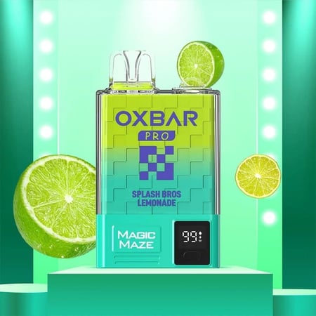 أوكس بار 10000 سحبة ليمون OXBAR MAGIC MAZE PRO 10000 PUFFS Splash Bros