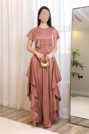 فستان سهرة حرير ساتان