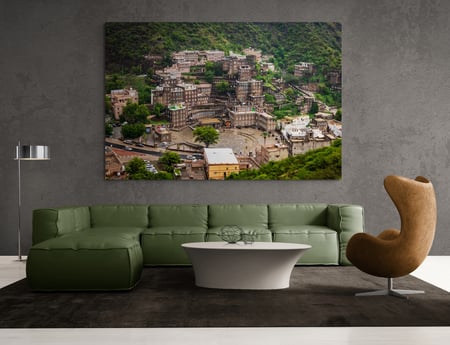 قرية رجال ألمع  التراثية عسير - لوحات المجالس