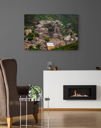 قرية رجال ألمع  التراثية عسير - لوحات للمداخل