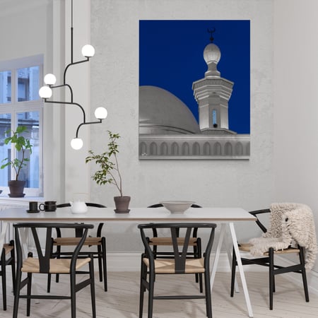 منارة الايمان – لوحة جدارية فنية لمسجد في الرياض