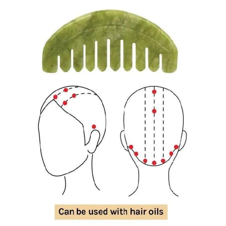 سيرم للشعر مع مشط | Hair Serum with Jade Comb