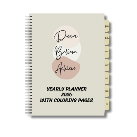 أجندة فاخرة ومخطط سنوي وشهري 2026-4