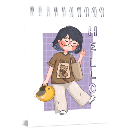 دفتر ملاحظات صغير بسلك مقاس A6