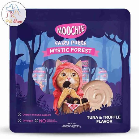 مكافاة موتشي بنكهة التونة و الكمأة للقطط 5*15غ