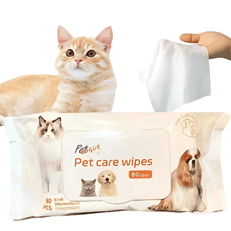 مناديل معطرة للاهتمام بالقطط والكلاب 80 حبة