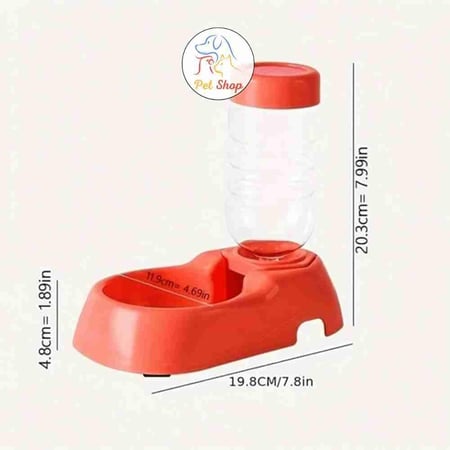 مشربية ماء بلاستيك للحيوانات الاليفة الصغيرة متعددة الالوان