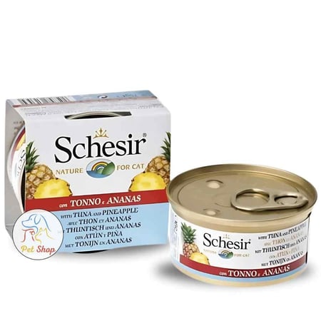 شيزر طعام للقطط نكهة التونا مع الاناناس 75 جرام