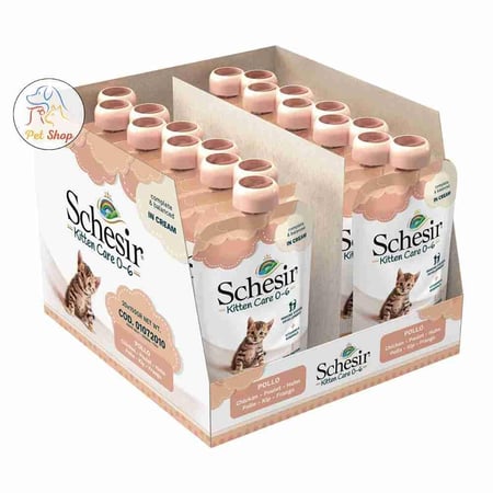 شيزر مغلفات بولو كريمة الدجاج طعام رطب للكتين, 150 جرام