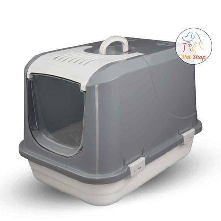 لتر بوكس مغلق انيق للقطط مع مجرفة متعدد الاحجام