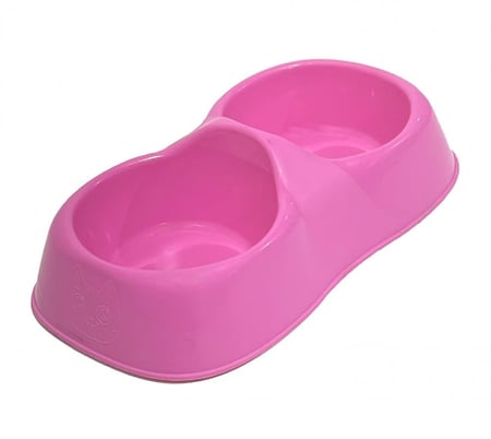 صحن بلاستيك مزدوج عدة الوان