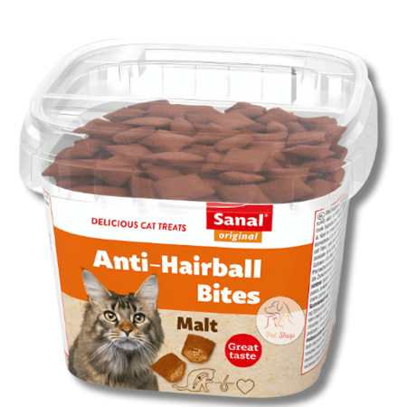 سنال مكافات اقراص يعالج كرات شعر القطط نكهة الشعير 75 جرام