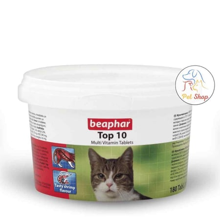 بيفار افضل 10 فيتامينات متعددة للقطط 180 قرص