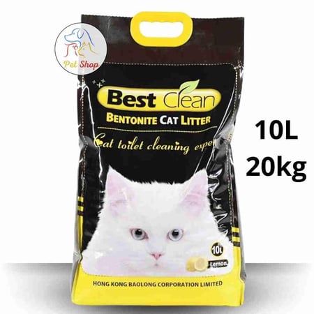 رمل قطط صناعي من بيست كلين رمل قطط برائحة الليمون متعدد الاوزان