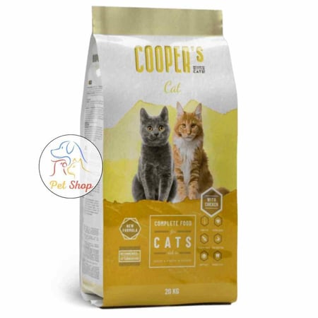 اكل قطط 20 كيلو من كوبر طعام جاف اقتصادي للقطط بنكهة الدجاج