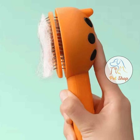 مشط شعر ضغاط للقطط ابر من الفولاذ مقاومة للصدأ