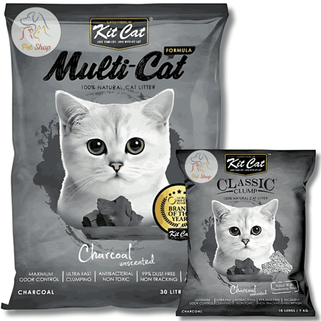 رمل كت كات برائحة الفحم 30 لتر