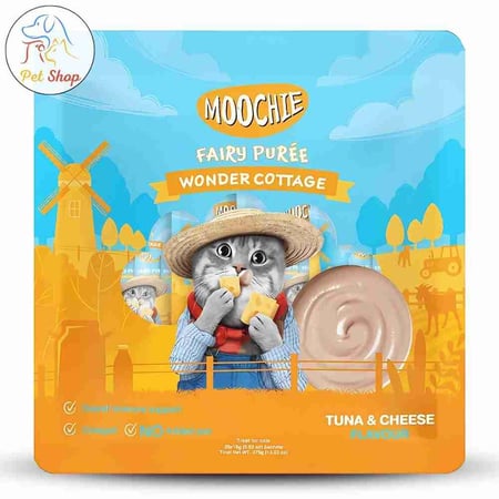 مكافاة موتشي بنكهة التونة والجبن للقطط 5*15غ