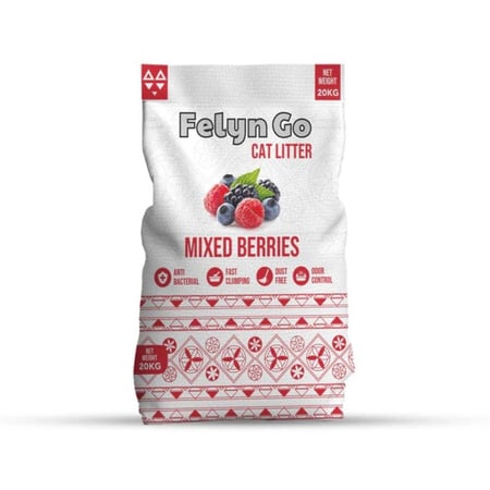 رمل صناعي من فيلاين قو عالي التكتل للقطط 20 كيلو بعدة روائح