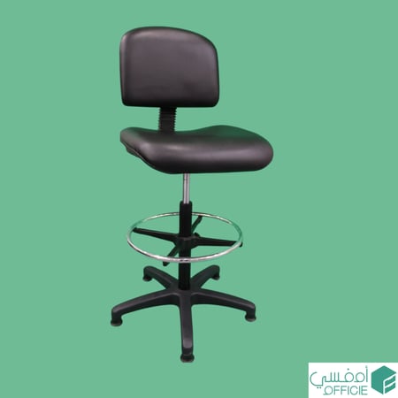 كرسي مختبر - أسود