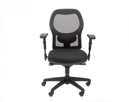 كرسي عمل بظهر من المش كرسي عمل بقاعدة خماسية