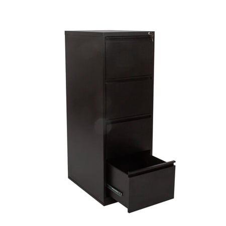 وحدة أدراج معدنية - ( بيج -أسود )