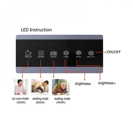 مصباح عمل مع شاحن لاسلكي Office Lamp With Wireless Charger
