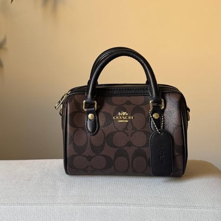 Coach Rowan 20-Dark Brown