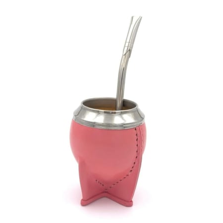 بكج فاخر 4 قطع - مع كوب قرع ملون بيضاوي بإطار اينوكس ناعم