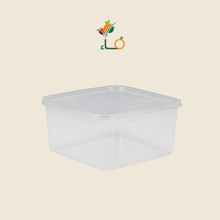 علبة بلاستيك شفاف