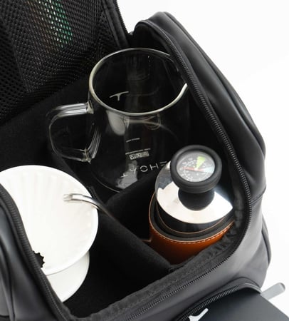 شنطة ادوات القهوة باللون الأسود