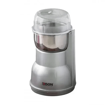 مطحنة قهوة 80 جرام فضي ستيل - 200 واط من إديسون
