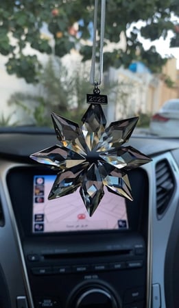 تعليقة سيارة للسيارة والمنزل اسود دخاني