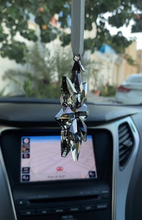 تعليقة سيارة للسيارة والمنزل اسود دخاني