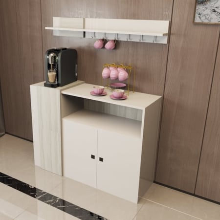 ركن قهوة ابيض مع رمادي2020 _موديل Sozan