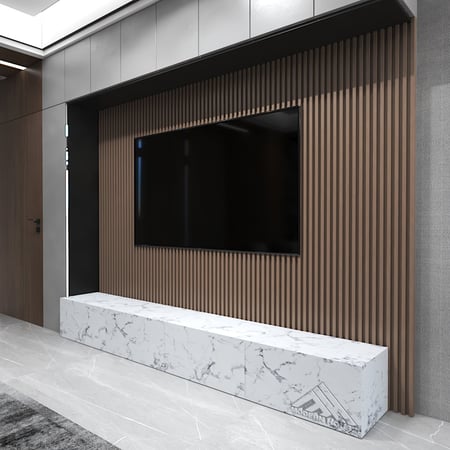 طاولة تلفاز معلقه مقاس 280 لون رخامي-موديل Lusy