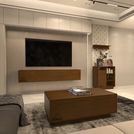 طاولة تلفاز مقاس مترين لون بني 2001 -موديل Lusy