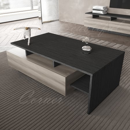 طاولة وسط رمادي 2031 مع رمادي 2020-موديل Alfa