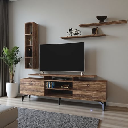 طاولة تلفزيون  خشبي - موديل TV04