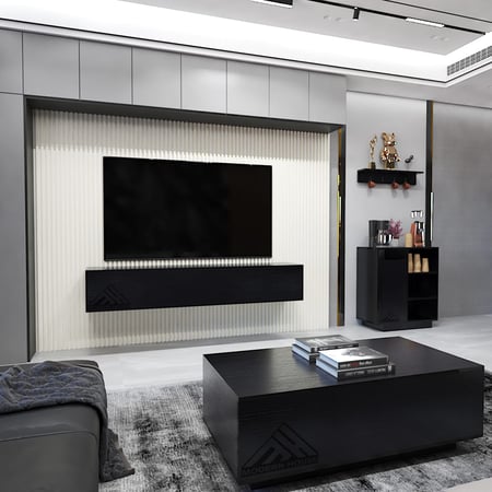 طقم طاولات لون اسود- موديل Lusy