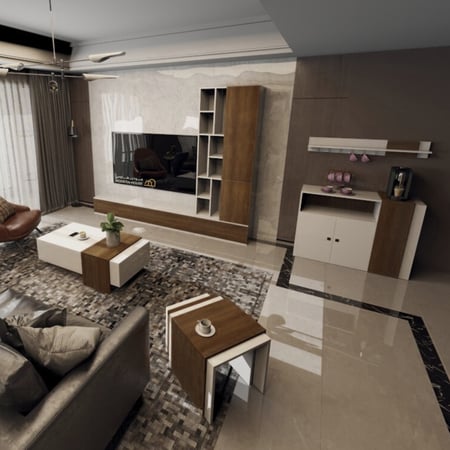 ركن قهوة ابيض مع بني 2001 _موديل Sozan