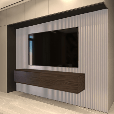 طاولة تلفاز مقاس مترين لون بني 2001 -موديل Lusy