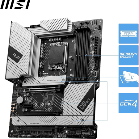 ام اس اي PRO Z790-A MAX WIFI لوحة الأم بمقبس LGA1700 لمعالجات intel