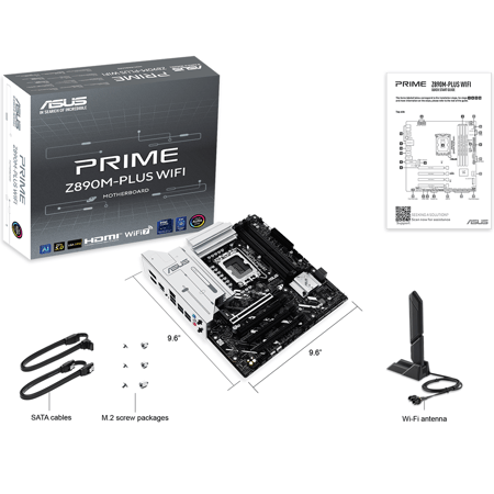 اسوس PRIME Z890M-PLUS WIFI لوحة الأم مقبس LGA 1851 لمعالجات انتل