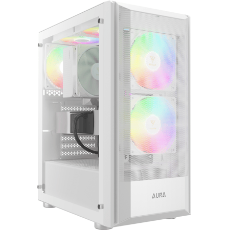 جامدياس AURA GC6 كيس بي سي بحجم ATX Mid Tower مع 3 مراوح ARGB