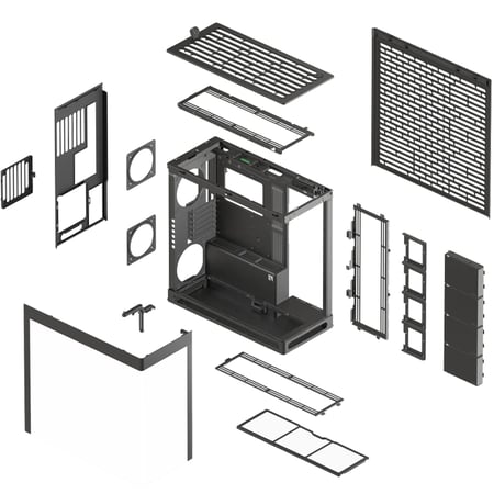 هافن HS 420 Base Edition كيس بي سي بحجم E-ATX Mid Tower