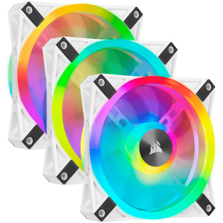 كورسير iCUE QL120 RGB 120mm PWM طقم مراوح مع متحكم Lighting Node CORE