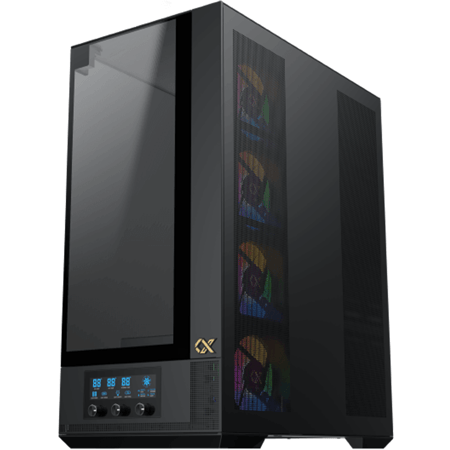 زيجماتيك Vision Pro كيس بي سي بحجم E-ATX Mid Tower مع 8 مراوح ARGB