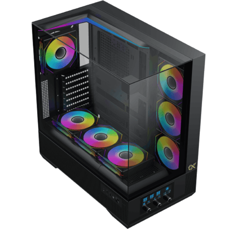 زيجماتيك Vision كيس بي سي بحجم E-ATX Mid Tower مع 7 مراوح ARGB